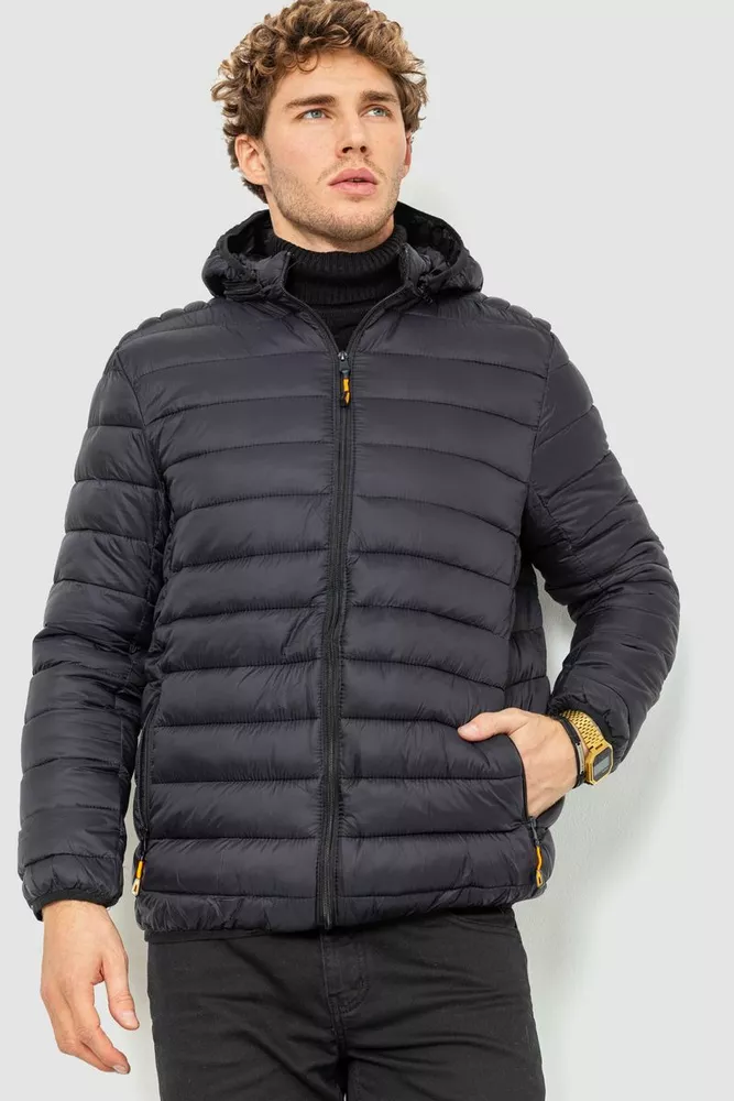 Купить Куртка мужская демисезонная  -уценка, цвет черный, 234R552-U-1 - Фото №1