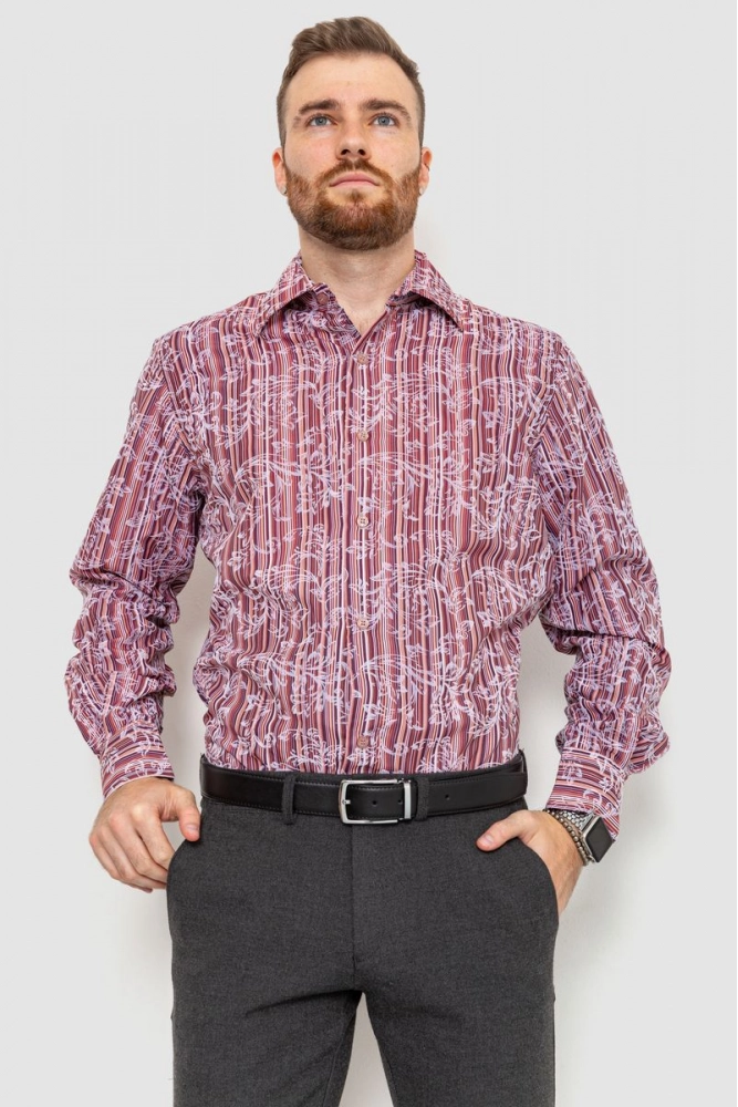 Купить Рубашка мужская в полоску, цвет разноцветный, 201R116 - Фото №1