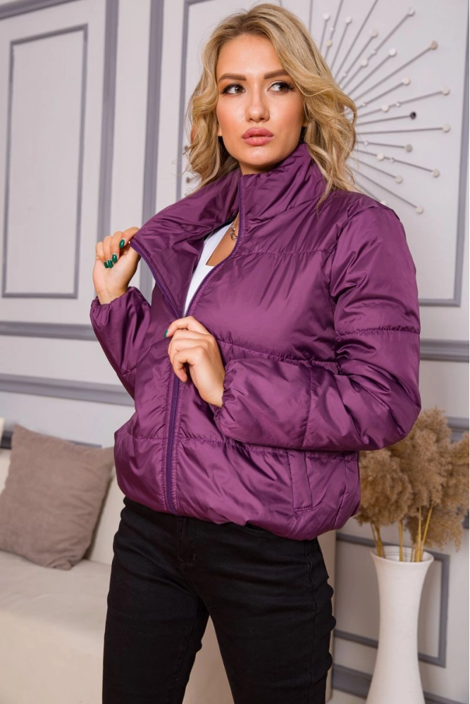 Купити Куртка жіноча  - уцінка, колір фіолетовий, 190R012-U - Фото №1