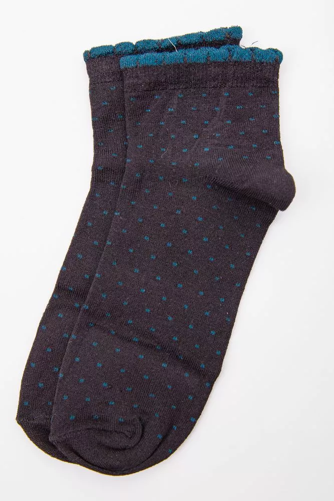 Купити Жіночі шкарпетки середньої довжини, чорного кольору, 167R777 оптом - Фото №1