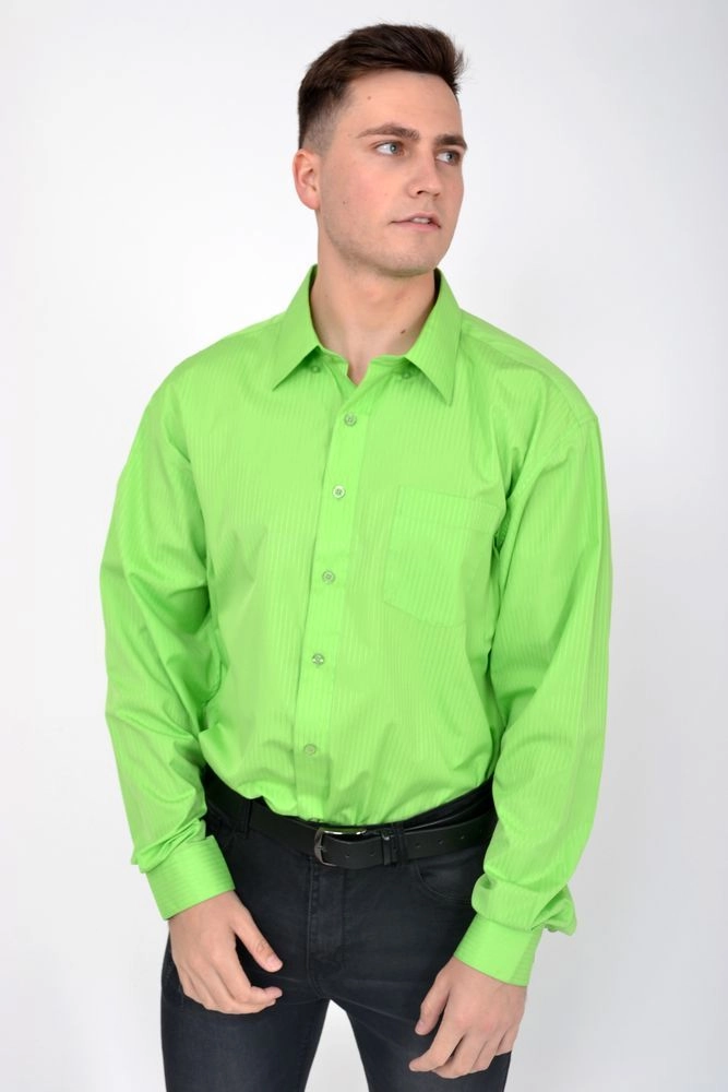 Купить Рубашка  -уценка, цвет салатовый, FraR3003-U - Фото №1