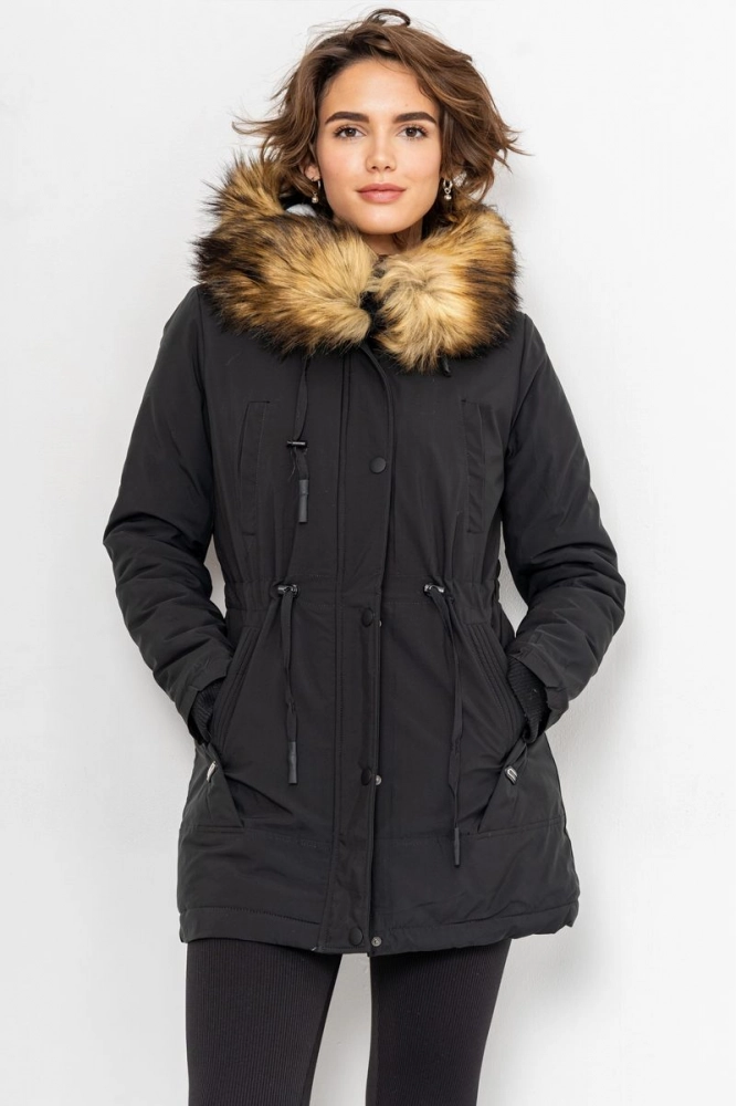 Купити Куртка жіноча, колір чорний, 224R19-10 оптом - Фото №1