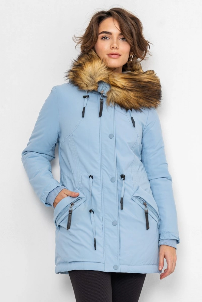 Купити Куртка жіноча, колір блакитний, 224R19-10 - Фото №1