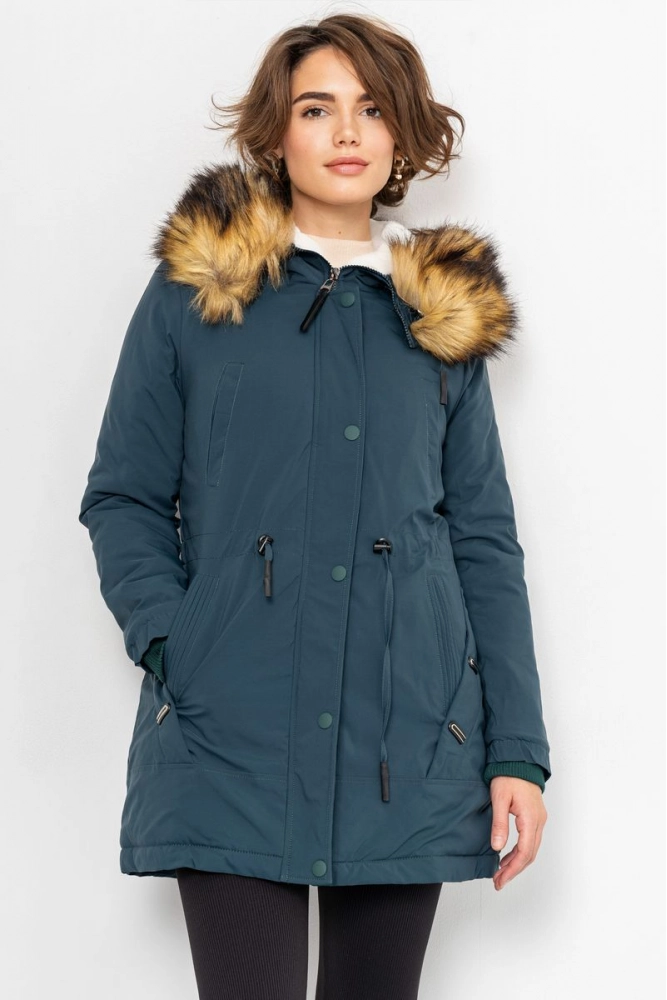 Купить Куртка женская, цвет зеленый, 224R19-10 - Фото №1