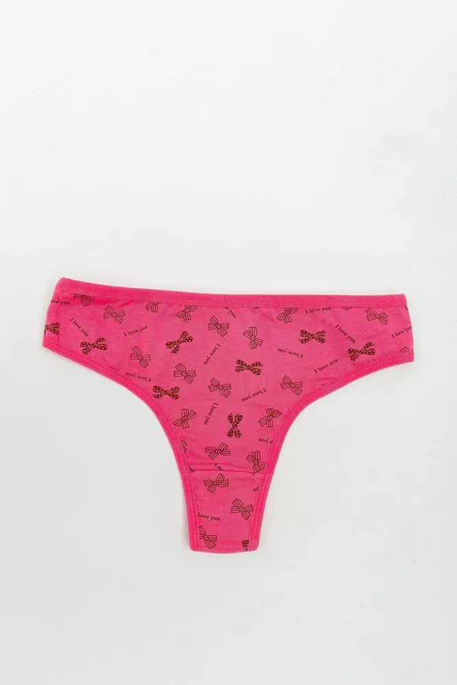 Купити Труси жіночі стрінги, колір рожевий, 131R4045 - Фото №1