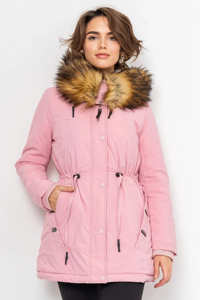 Купити Куртка жіноча, колір рожевий, 224R19-10 - Фото №1