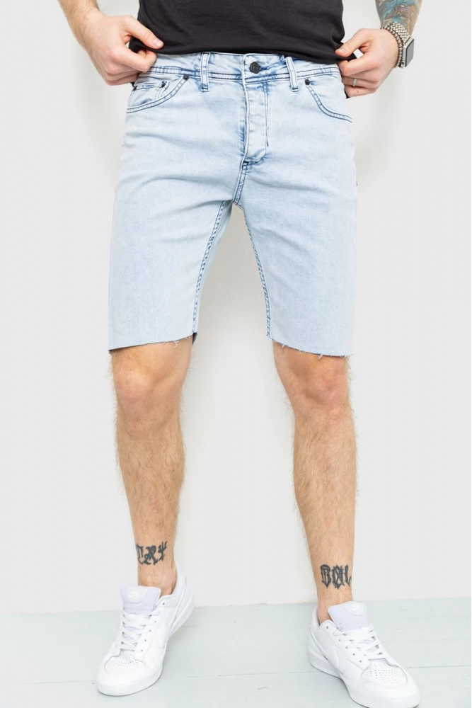 Купити Шорти чоловічі джинсові, колір блакитний, 157R579-20 оптом - Фото №1