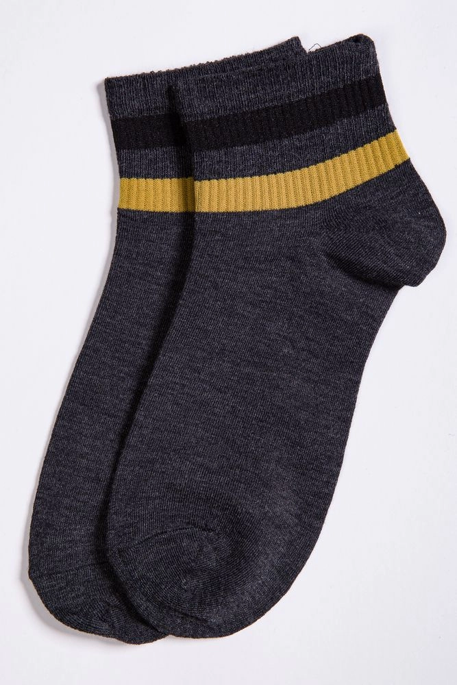 Купити Чоловічі шкарпетки грифельного кольору в смужку 151R5010 - Фото №1