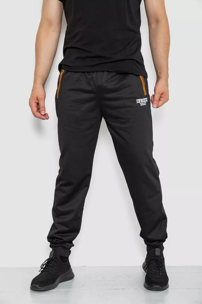 Купить Спорт штаны мужские, цвет черный, 244R4732 - Фото №1