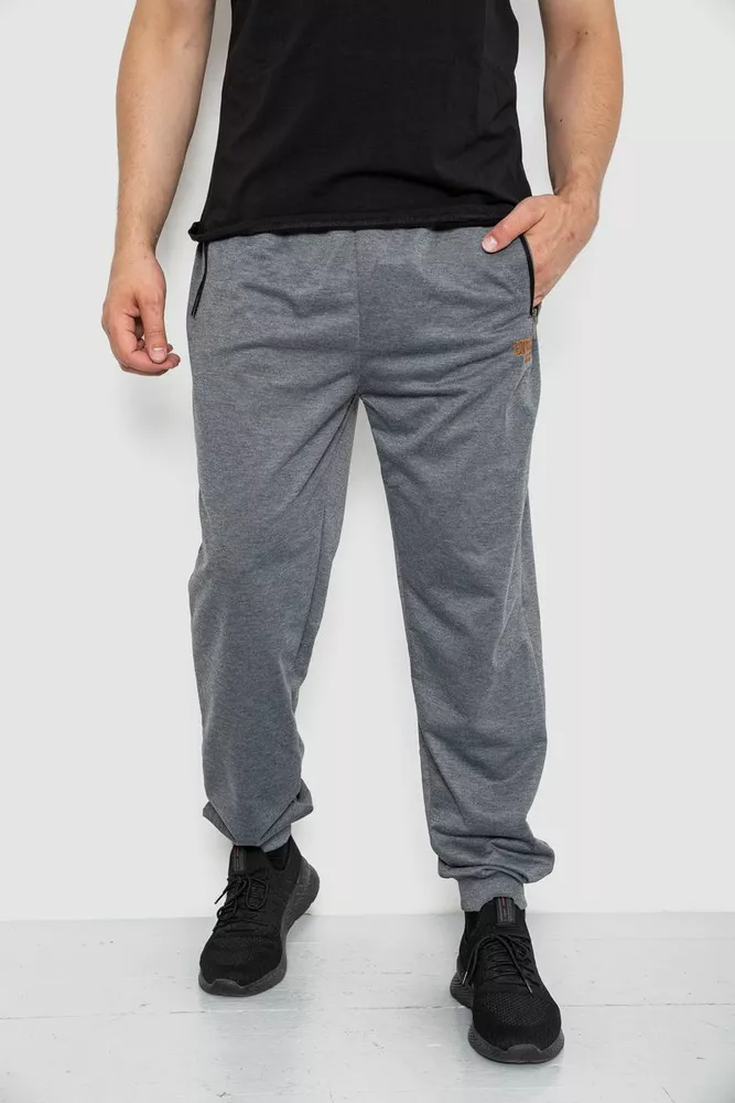 Купить Спорт штаны мужские, цвет серый, 244R4732 - Фото №1