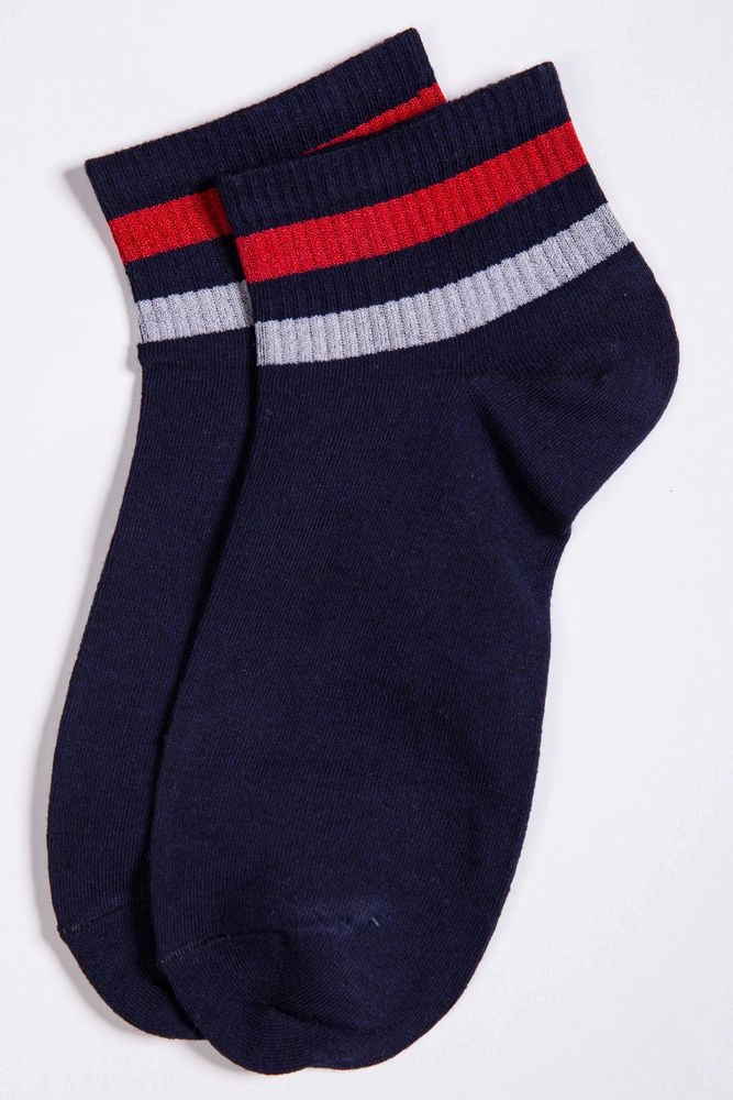 Купити Чоловічі шкарпетки синього кольору в смужку 151R5010 - Фото №1
