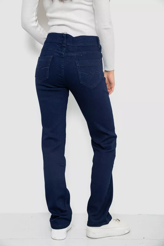 Купить Джинсы женские Slim Fit, цвет темно-синий, 244R1050 оптом - Фото №4