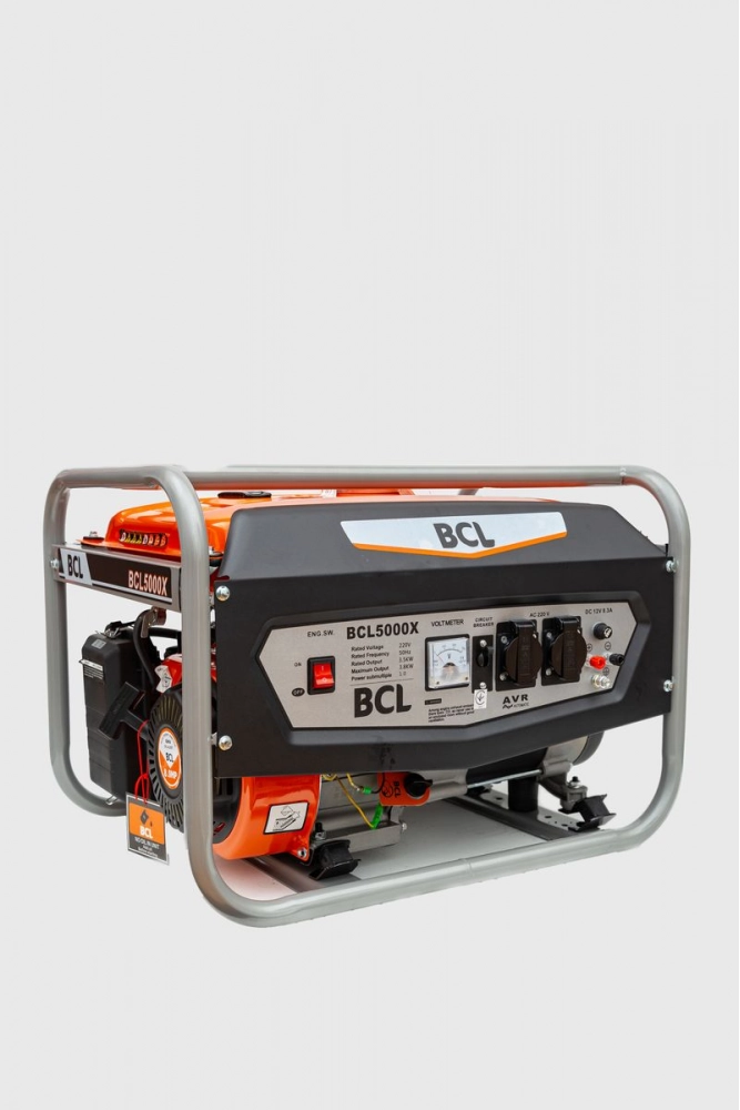 Купить Генератор бензиновый 3,5 кВт, цвет оранжевый, BCL5000X - Фото №1