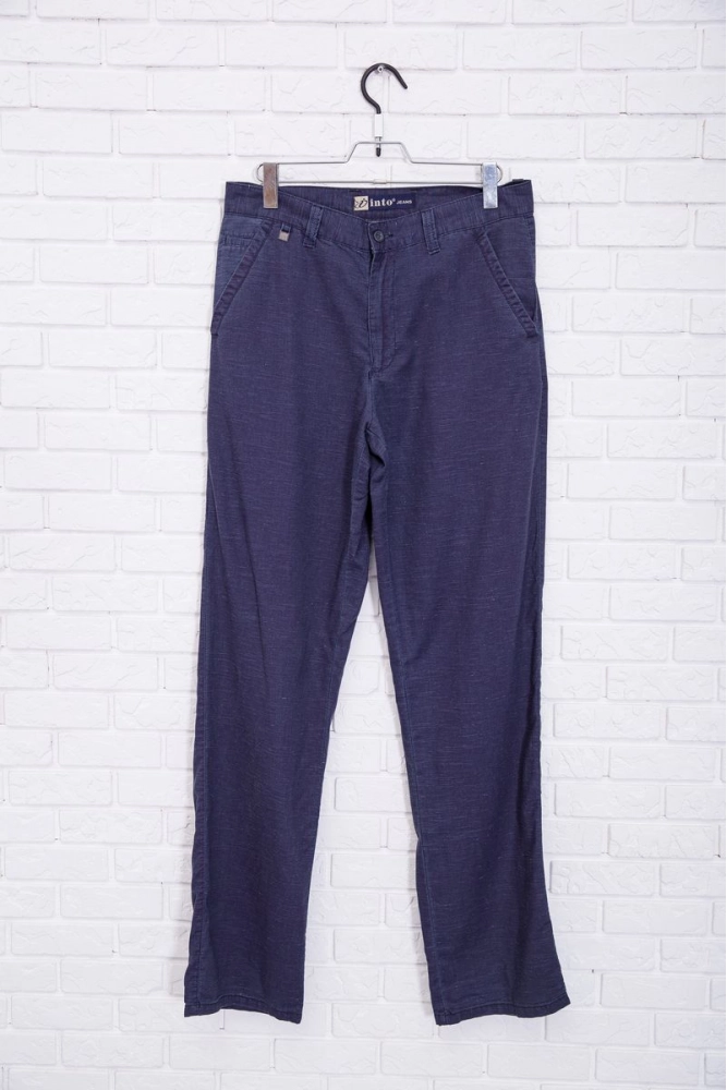 Купить Мужские брюки офисного стиля цвет Темно-синий 190R934-3 - Фото №1
