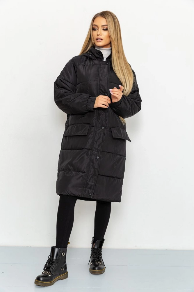 Купить Куртка женская демисезонная, цвет черный, 167R801-5 оптом - Фото №1