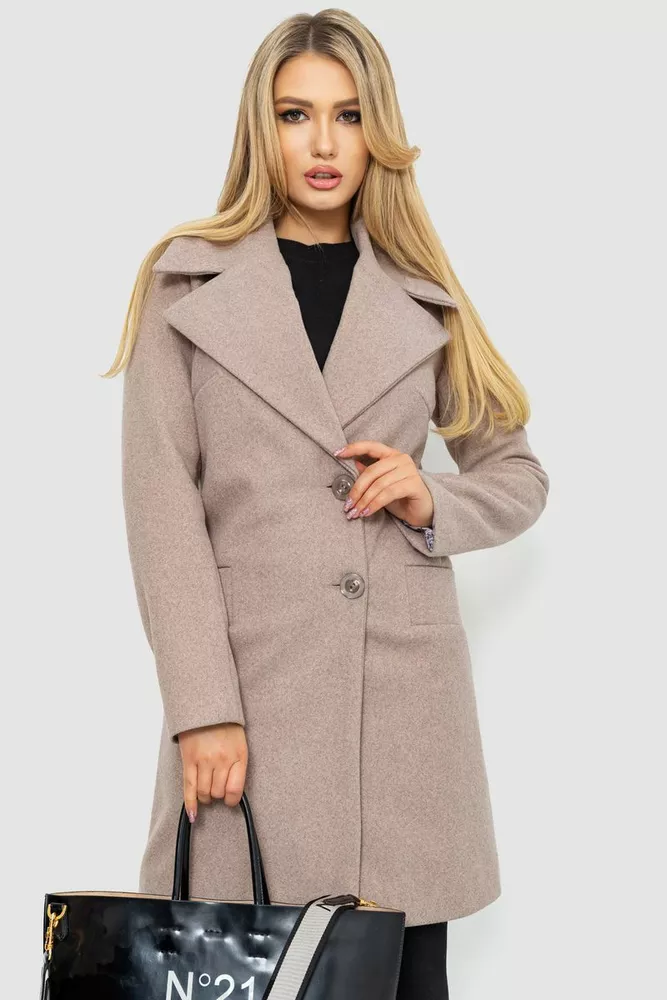 Купити Пальто жіноче, колір бежевий, 186R356 оптом - Фото №1