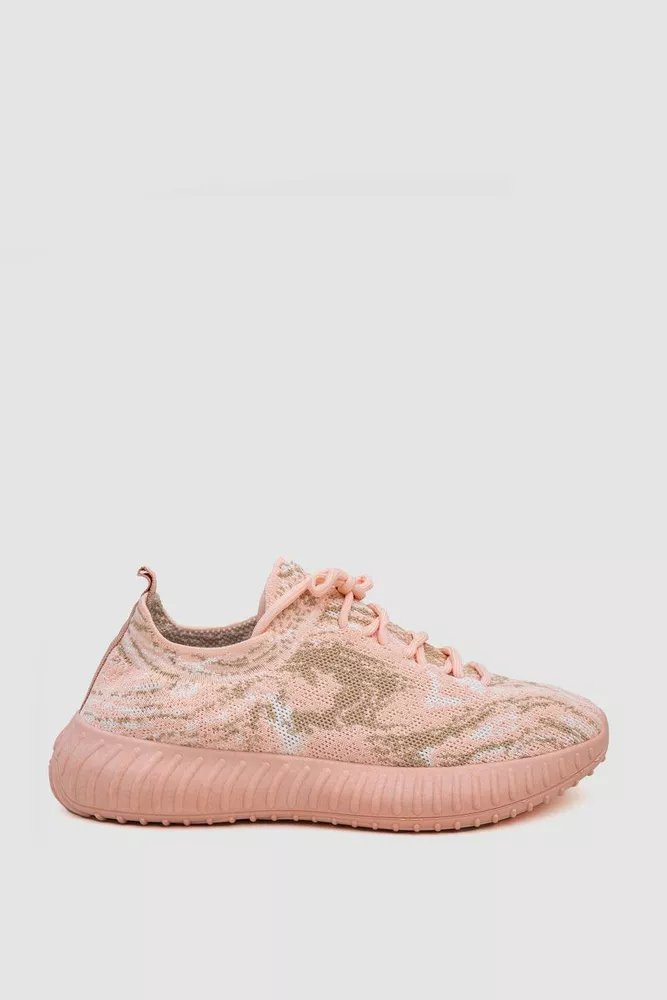 Купить Кеди женские на шнурках 248R317-12, цвет Розовый - Фото №1