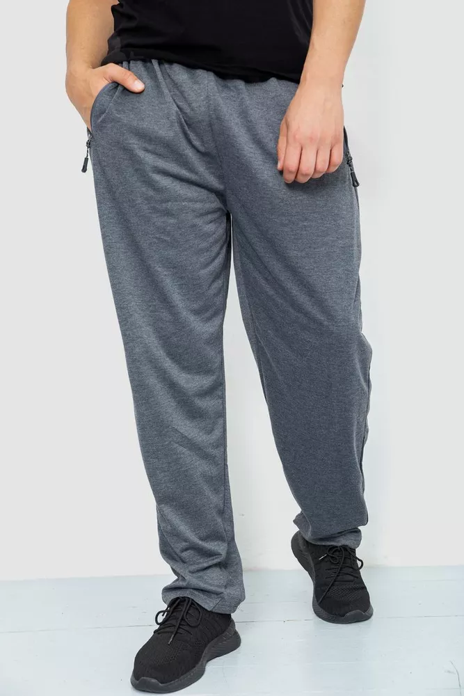 Купить Спорт штаны мужские, цвет серый, 244R41392 оптом - Фото №1