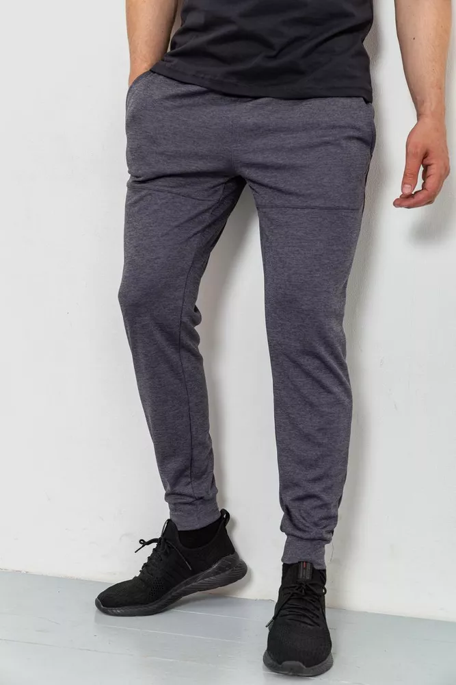Купить Спорт штаны мужские, цвет серый, 190R028 оптом - Фото №1