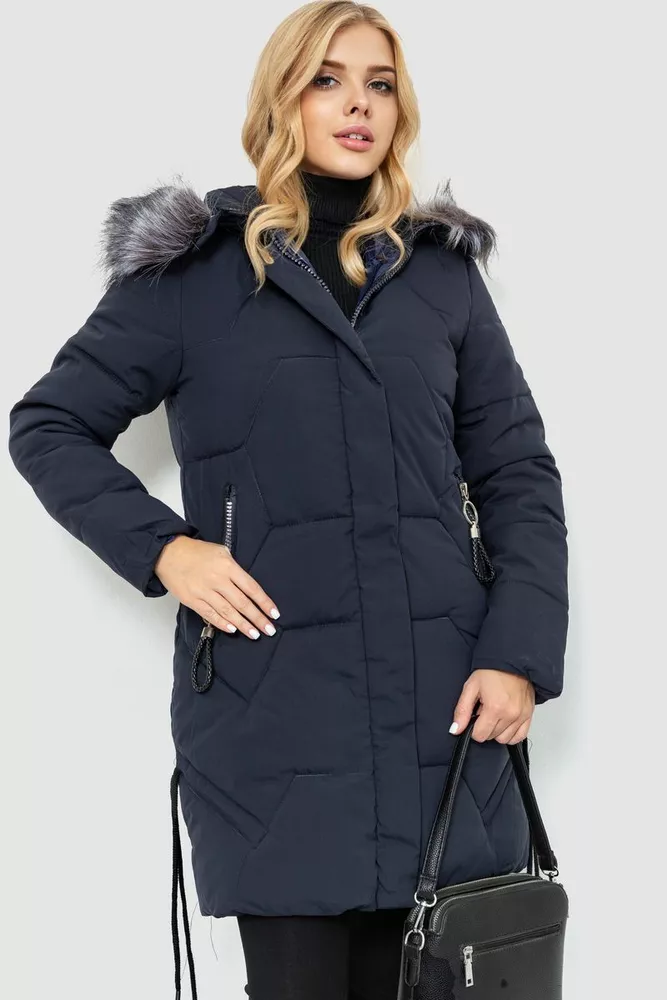 Купити Куртка жіноча демісезонна, колір темно-синій, 235R2262 - Фото №1