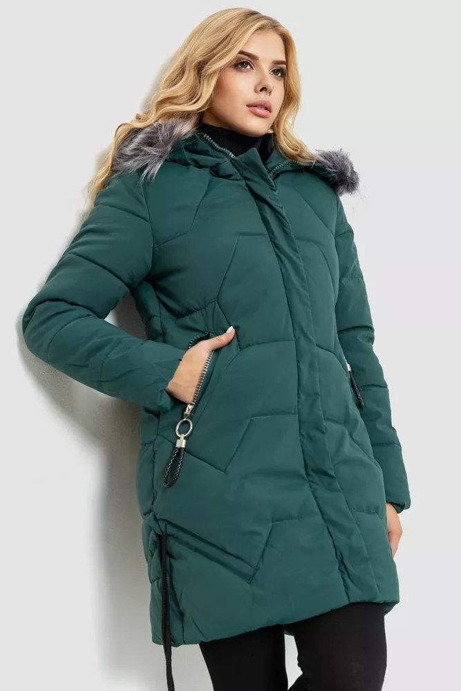 Купить Куртка женская демисезонная, цвет зеленый, 235R2262 оптом - Фото №1