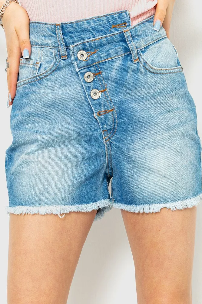 Купить Джинсовые шорты женские, цвет светло-синий, 214R3018 - Фото №1