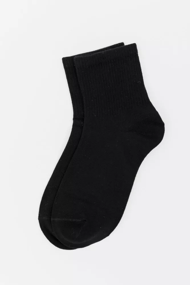 Купити Шкарпетки жіночі, колір чорний, 151RBY-289 - Фото №1