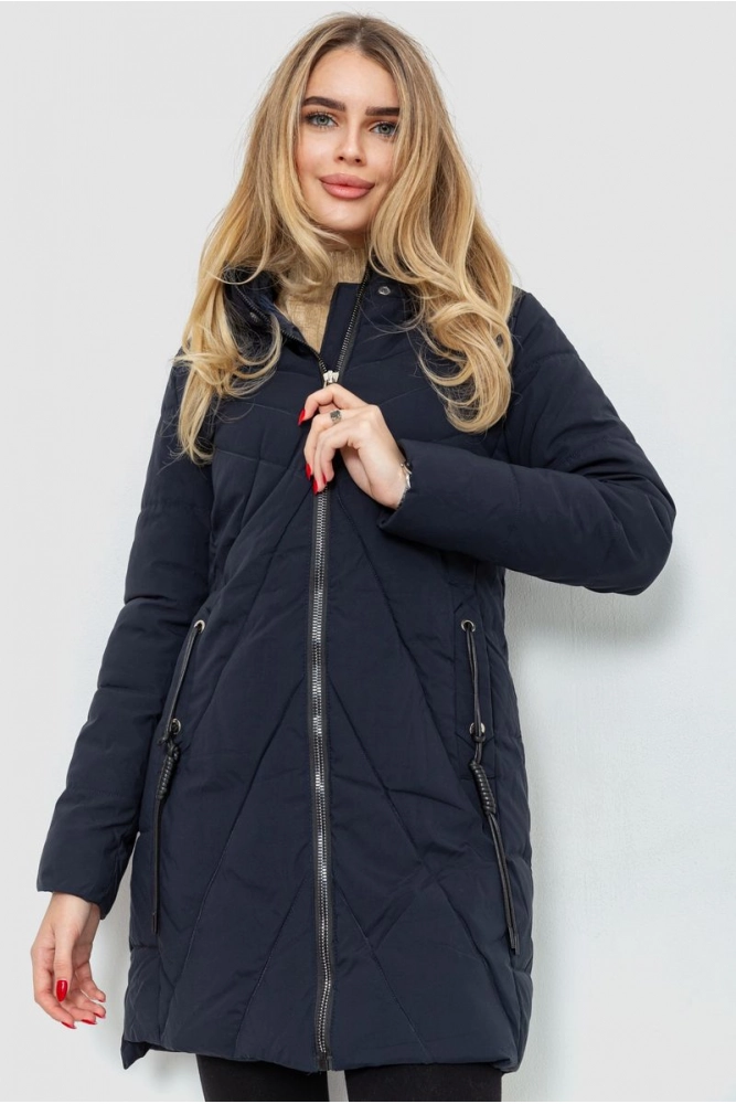 Купити Куртка жіноча демісезонна, колір темно-синій, 235R8005 оптом - Фото №1