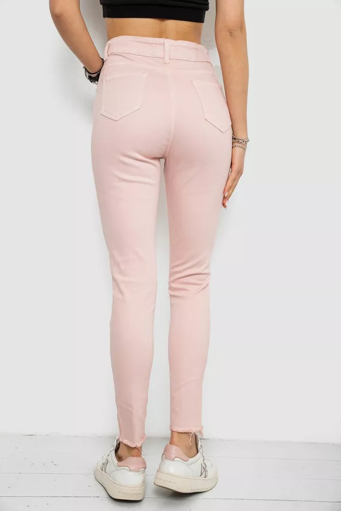 Купити Джинси жіночі Slim Fit, колір пудровий, 182R1171 - Фото №4