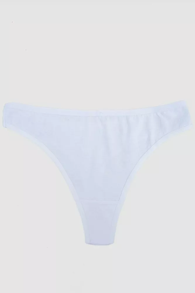 Купити Труси жіночі тонг, колір білий, 242R687 - Фото №1