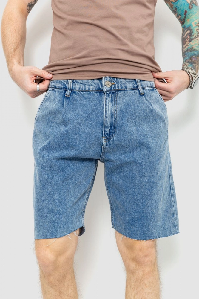 Купить Шорты мужские джинсовые, цвет синий, 157R19-20 - Фото №1