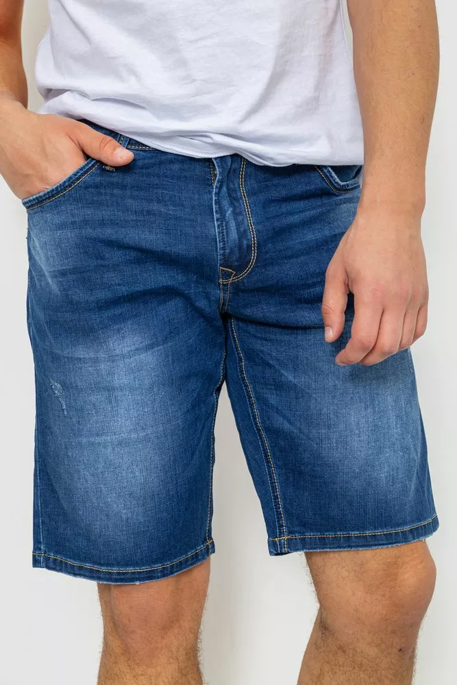 Купить Шорты мужские джинсовые, цвет синий, 244R5A-048 - Фото №1