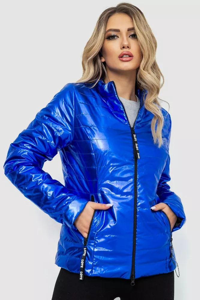 Купити Куртка жіноча демісезонна, колір електрик, 244R116 оптом - Фото №1