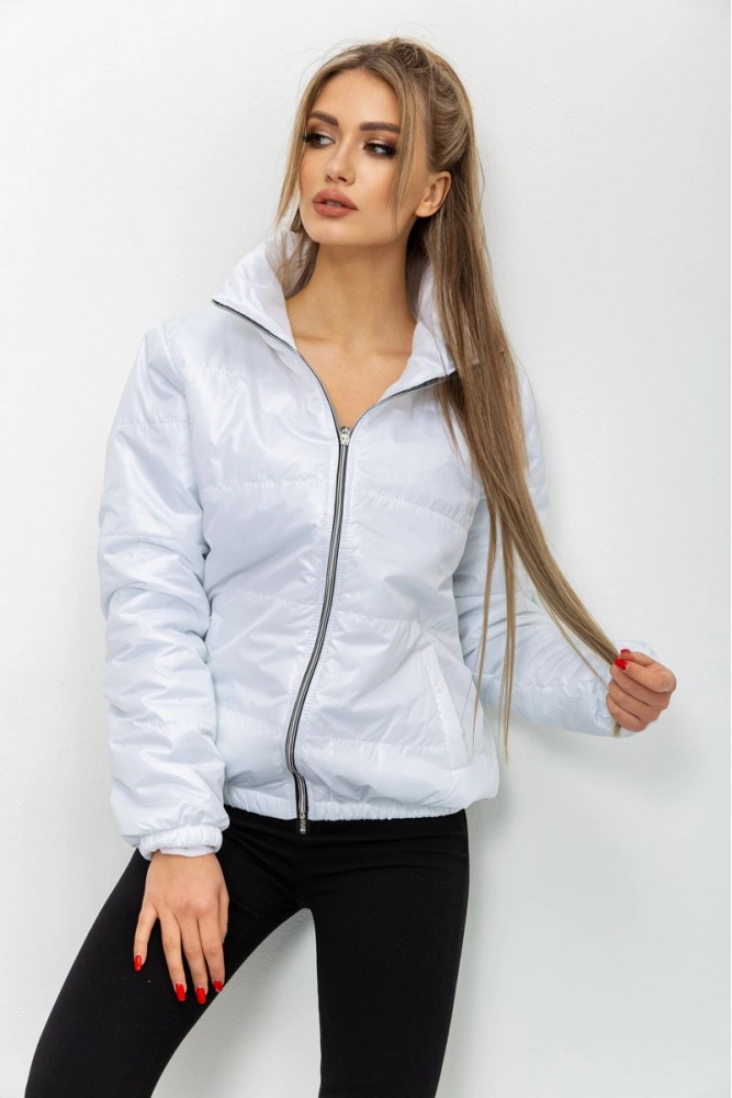 Купити Куртка жіноча демісезонна, колір білий, 177R020 оптом - Фото №1