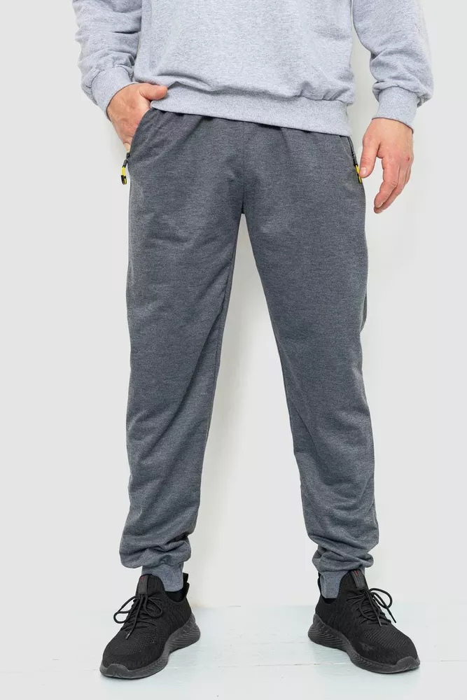 Купить Спорт штаны мужские, цвет серый, 244R41381 оптом - Фото №1