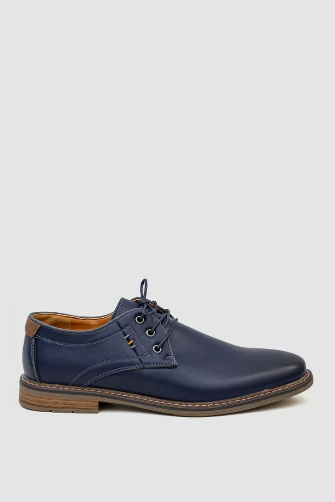 Купити Туфлі чоловічі, колір темно-синій, 243RA1191-1 оптом - Фото №1