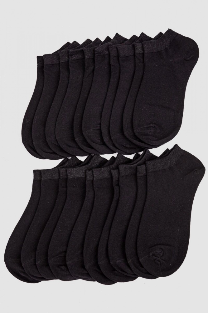 Купити Комплект жіночих шкарпеток 10 пар, колір чорний, 151RB2866 оптом - Фото №1