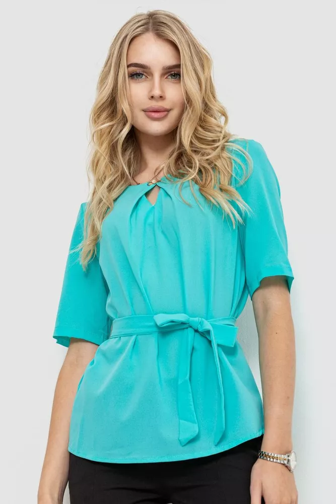 Купити Блуза жіноча, колір м'ятний, 172R21-1 - Фото №1