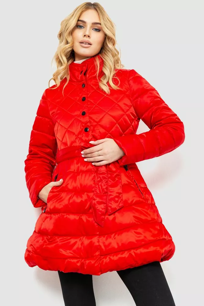 Купити Куртка жіноча демісезонна, колір червоний, 235R010 - Фото №1