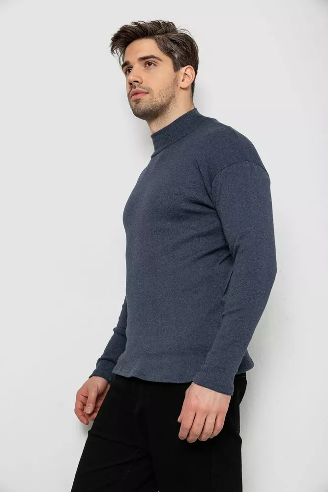 Купить Гольф мужской на флисе  -уценка, цвет синий, 238R338-U - Фото №3