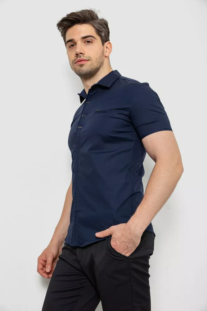 Купити Сорочка чоловіча, колір синій, 214R7006 - Фото №3