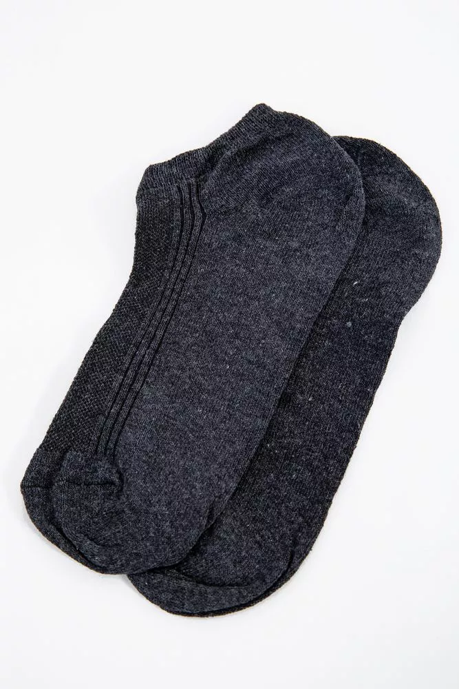 Купить Серые мужские носки, короткие, 131R1260 - Фото №1