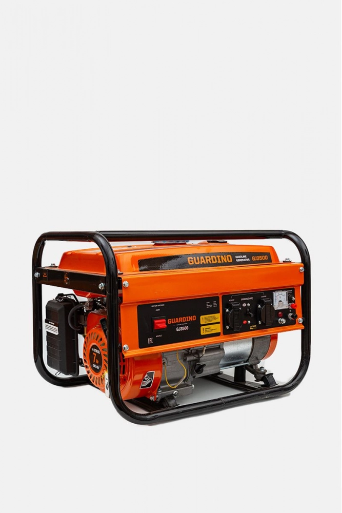 Купить Генератор бензиновый Guardino  2,5 кВт, цвет оранжево-черный, GJ3500 - Фото №1