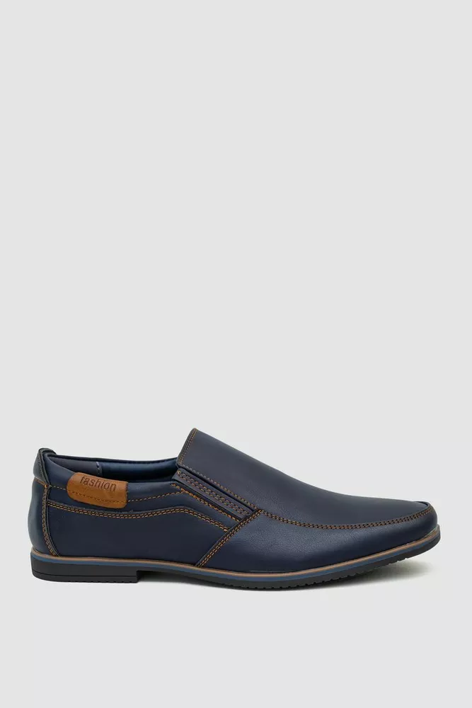 Купити Туфлі чоловічі, колір темно-синій, 243RA1681-1 оптом - Фото №1