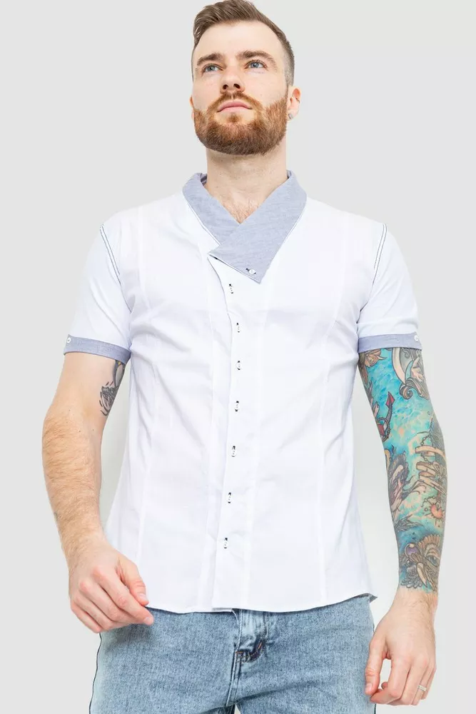 Купить Рубашка мужская, цвет белый, 186R7118 - Фото №1