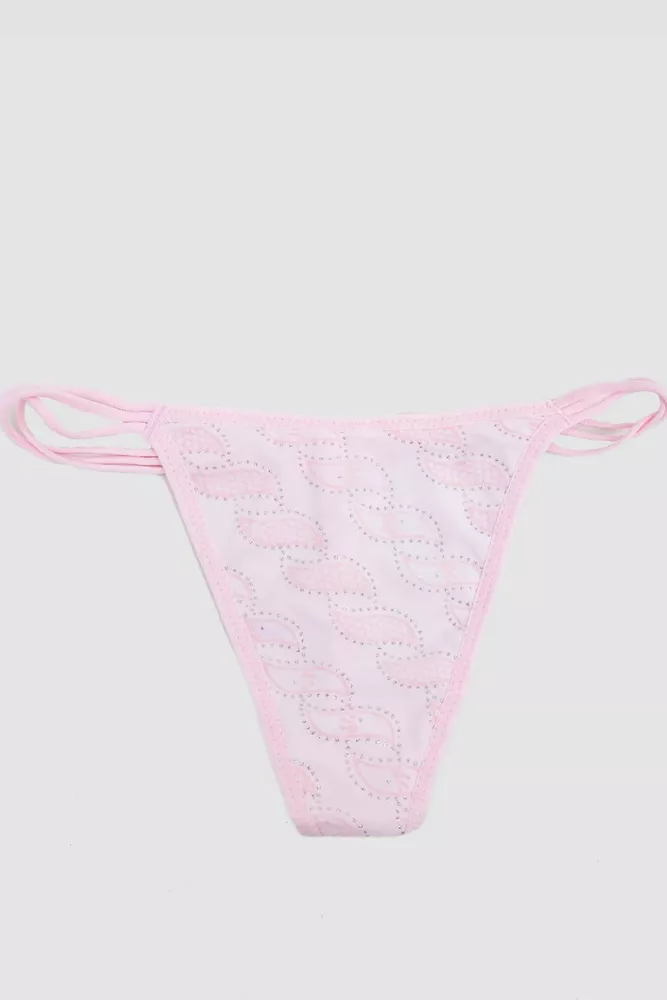 Купити Труси жіночі стрінги, колір рожевий, 242R084 оптом - Фото №1