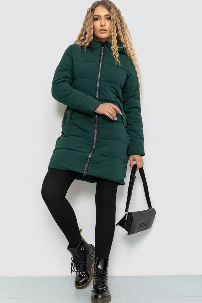 Купити Куртка жіноча демісезонна, колір зелений, 235R8023 - Фото №1
