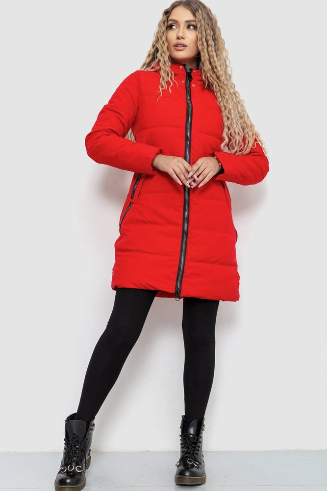 Купити Куртка жіноча демісезонна, колір червоний, 235R8023 оптом - Фото №1