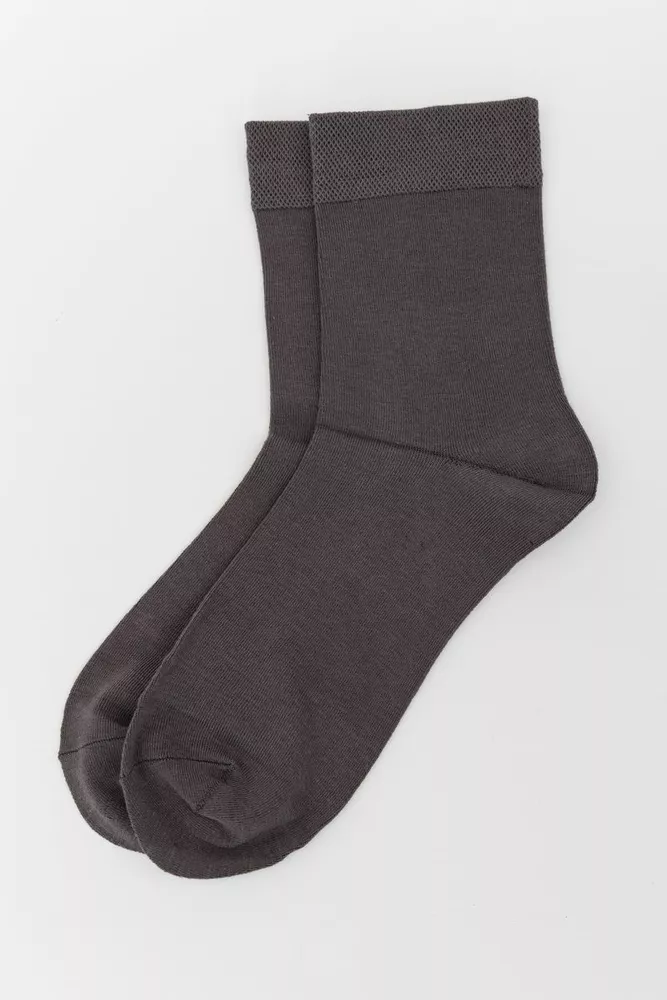 Купити Шкарпетки чоловічі, колір темно-сірий, 151R985 - Фото №1