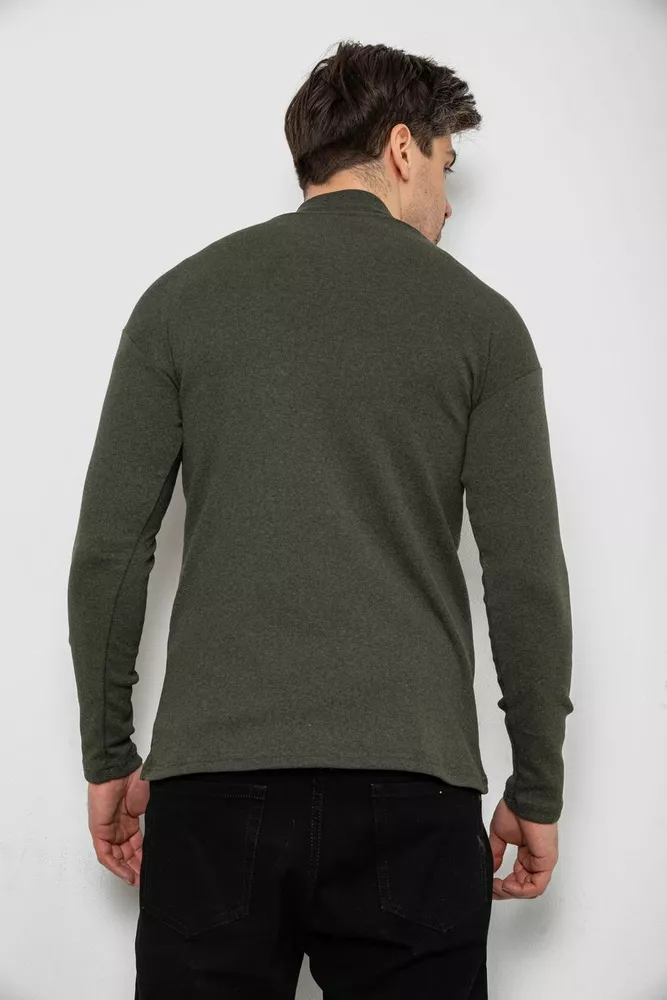 Купити Гольф чоловічий на флісі, колір хакі, 238R338 - Фото №4